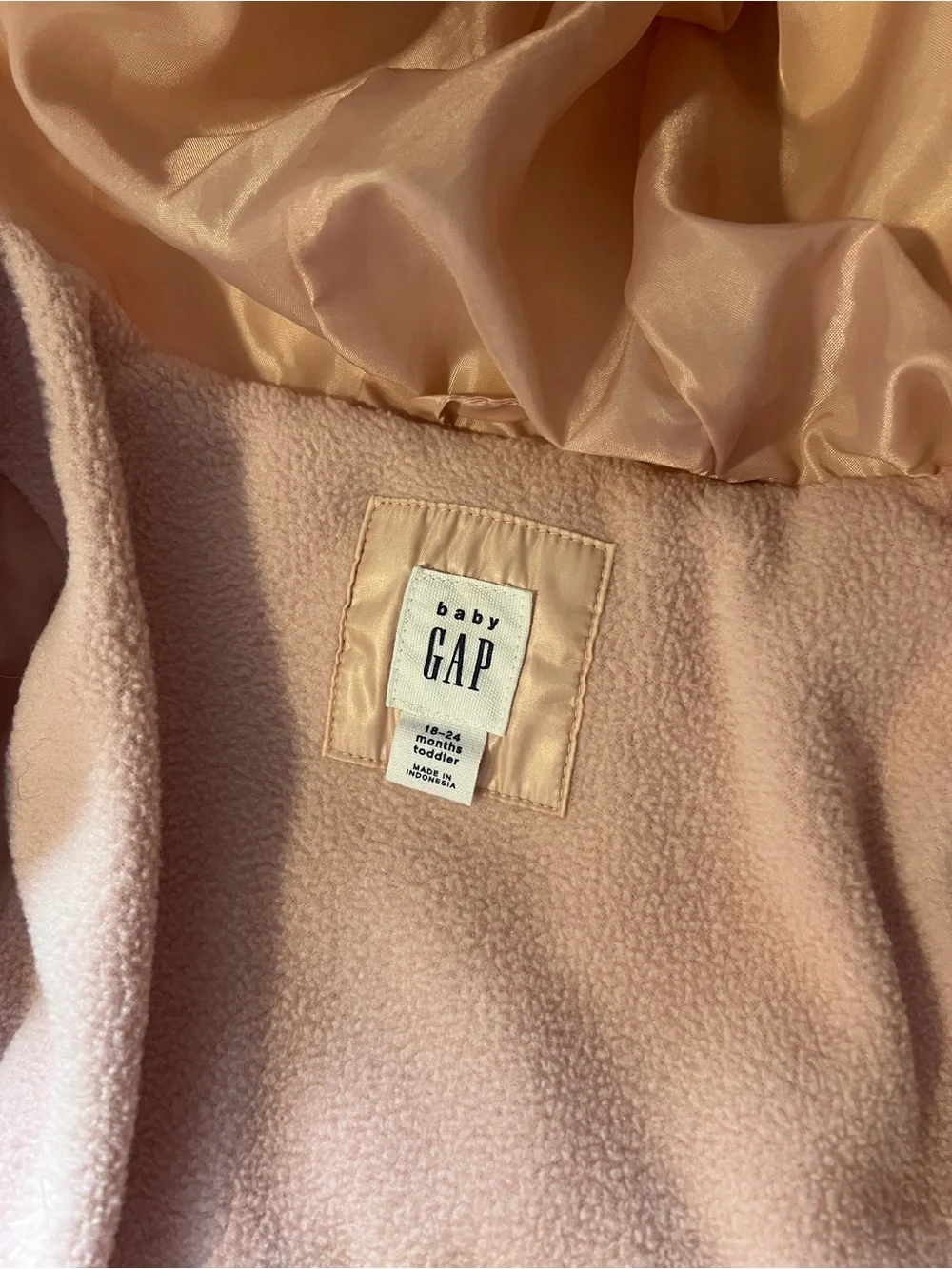 Baby Gap Pink Baby Winter Coat size 18/24 months